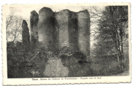 Theux - Ruines Du Château De Franchimont - Façade Vers Le Sud - Theux
