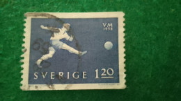 İSVEÇ-1950-60         1.20KR          USED - Oblitérés