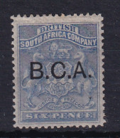 British Central Africa: 1891/95   Arms 'B.C.A.' OVPT     SG4    6d   Ultramarine  MH - Nyassaland (1907-1953)