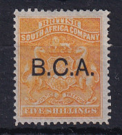 British Central Africa: 1891/95   Arms 'B.C.A.' OVPT     SG12    5/-  MH - Nyassaland (1907-1953)