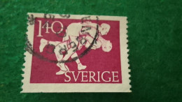 İSVEÇ-1950-60         1.40KR          USED - Used Stamps
