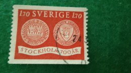 İSVEÇ-1950-60         1.70KR          USED - Used Stamps