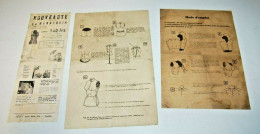 AF2 Ancien Document - Modèle De Couture - Vintage - Mannequin - Material Y Accesorios