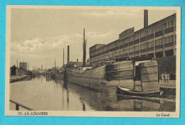 * La Louvière (Hainaut - La Wallonie) * (Edit René Falise - Clichés C. Liébin, Nr 23) Le Canal, Péniche, Bateau, Quai - La Louvière