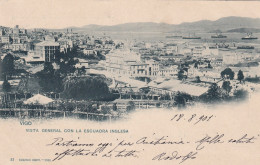 VIGO VISTA GENERAL CON LA ESCUADRA INGLESA 1901 - Pontevedra