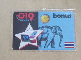 ISRAEL-(ISR-Mobil ISRAEL-0049)-Elephant-bonus-1-019mobil-(19)-(COD INCLOSED)-MINT+1card Prepiad Free - Israel