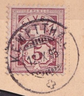 Ziffer 60A, 5 Rp.bräunlichlila  KEMPTHAL       1895 - Gebraucht