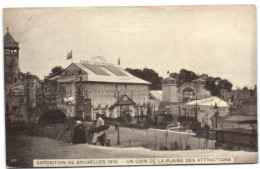 Exposition De Bruxelles 1910 - Un Coin De La Plaine Des Attractions - Wereldtentoonstellingen