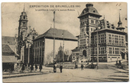 Exposition De Bruxelles 1910 - Le Pavillon De Liège Et La Maison Rubens - Expositions Universelles