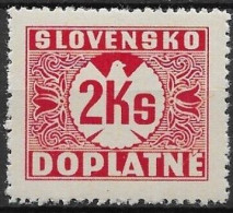 Slovakia Mi:9** Stamp With Horizontal Raster - Nuevos