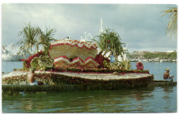 Tahiti - Le District De Pueu L'auréat 1967 Du Concours De Priogues Fleuries - Tahiti