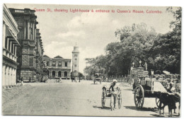 Queen St. Showing Light-house & Entrance To Queen's House - Colombo - Sri Lanka (Ceylon)