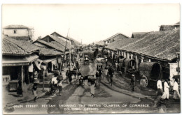 Main Street Pettah Showing The Native Quarter Of Commerce - Colombo - Ceylon - Sri Lanka (Ceylon)