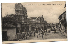 Colombo (Ceylon) - Sea Street - Hindu Chetty Temple - Sri Lanka (Ceylon)