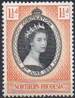 NORTHERN RHODESIA 1953 Coronation - Nordrhodesien (...-1963)