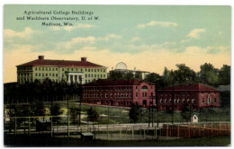 Agricultural College Buildings And Washburn Observatory U. Of W. - Madison Wis. - Madison