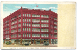 The Yates - A Good Hotel At Popular Prices - Syracuse - N.Y. - Syracuse