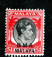 6968 BCx 1945 Scott #268 Mnh** ( Cv$4. )  LOWER BIDS 20% OFF - Malaya (British Military Administration)