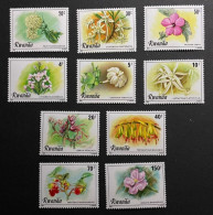 RWANDA 1981 - NEUF**/MNH LUXE - Série Complète Mi 1093 / 1102 - YT 974 / 983 - COB 1028 / 1037 - FLEURS FLOWERS BLOEMEN - Nuovi