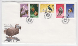 Jersey -  1979 Wildlife Trust - Set Of 5 On FDC - Jersey