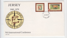 Jersey -  1979 Cattle Conference - Pair On FDC - Jersey