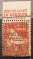 Timbre à Bande Publicitaire Algérie Mosquée De La Pêcherie 50 C Rouge N° 79A. Carnet Pub Publicité La Redoute - Altri & Non Classificati