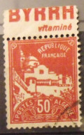 Timbre à Bande Publicitaire Algérie Mosquée De La Pêcherie 50 C Rouge N° 79A. Carnet Pub Publicité Byrrh - Andere & Zonder Classificatie