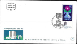 Israel 1969 FDC 25th Anniversary Of Weizmann Institute Of Science [ILT1050] - Briefe U. Dokumente