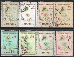 Macau Macao – 1956 Maps Used Set - Oblitérés