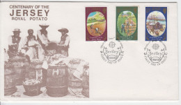 Jersey 1980 Set 3 Potato Production On FDC - Jersey