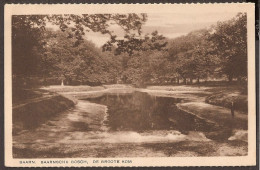 Baarn - Baarnsche Bosch, De Groote Kom Met Wandelaar Op De Oever - Baarn