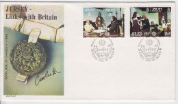 Jersey 1980 Set 4, Europa Pairs On FDC - Jersey