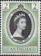 ANTIGUA 1953 Coronation - 1858-1960 Crown Colony