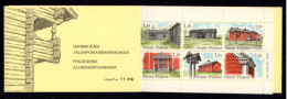FINLANDE 1979 - Yvert N° C814 - Facit H5 - Neuf ** / MNH - FEUILLET 10 Valeurs - Architecture Campagnarde - Booklets
