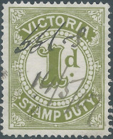 AUSTRALIA - VICTORIA , Stamp Duty , Revenue Tax Fiscal ,1d - Postage Due - Used - Other & Unclassified