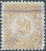 AUSTRALIA - VICTORIA , Stamp Duty , Revenue Tax Fiscal ,2d - Postage Due - Used - Other & Unclassified
