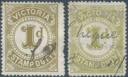 AUSTRALIA - VICTORIA , Stamp Duty , Revenue Tax Fiscal ,1d - Postage Due - Used - Other & Unclassified