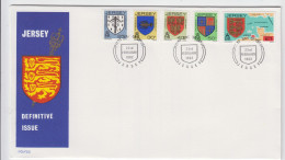 Jersey 1982  New Definitive Series Set On FDC - Jersey