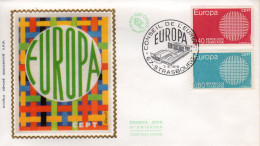 Europa - Conseil De L'Europe - Enveloppe 1er Jour 67 Strasbourg 2.5.1970 - 2 Timbres 1637 Et 1638 - Europese Instellingen