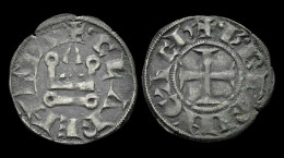 Crusader Principality Of Archaea Charles I & II Billon Denier - Other & Unclassified