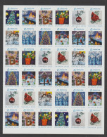 2023 Canada Alberta Lung Association Christmas Seals Full Sheet Of 36 Brand New - Werbemarken (Vignetten)