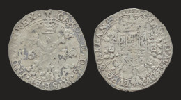 Southern Netherlands Brabant Karel II 1/2 Patagon 1670 - 1556-1713 Pays-Bas Espagols