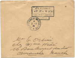 SAINT PIERRE ET MIQUELON LETTRE GOUVERNEMENT 0.30 2.7.26 - Briefe U. Dokumente