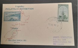 Timaru Philatelic Exhibition 1951 - Lettres & Documents