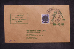 BIRMANIE - Enveloppe D'Occupation Japonaise Pour Rangoon - L 147896 - Birmania (...-1947)