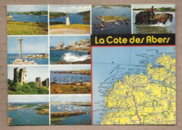 CPSM 29 - LA COTE DES ABERTS - CP Multivue - JEU CLIENT ROI Solidarité Marée Noire 1978 PLOUDALMEZEAU - Ploudalmézeau