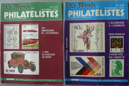 REVUE LE MONDE DES PHILATELISTES Année 1984 (n° 379 Et 380). - French (from 1941)