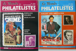 REVUE LE MONDE DES PHILATELISTES Année 1985 (n° 389 Et 390). - Français (àpd. 1941)