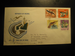 NAURU 1968 To Seven Oaks Kent England First Independence Issue FDC Cancel Cover Central Pacific - Nauru