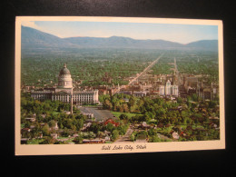 SALT LAKE CITY Utah Valley Wasatch Mountains Postcard USA - Salt Lake City
